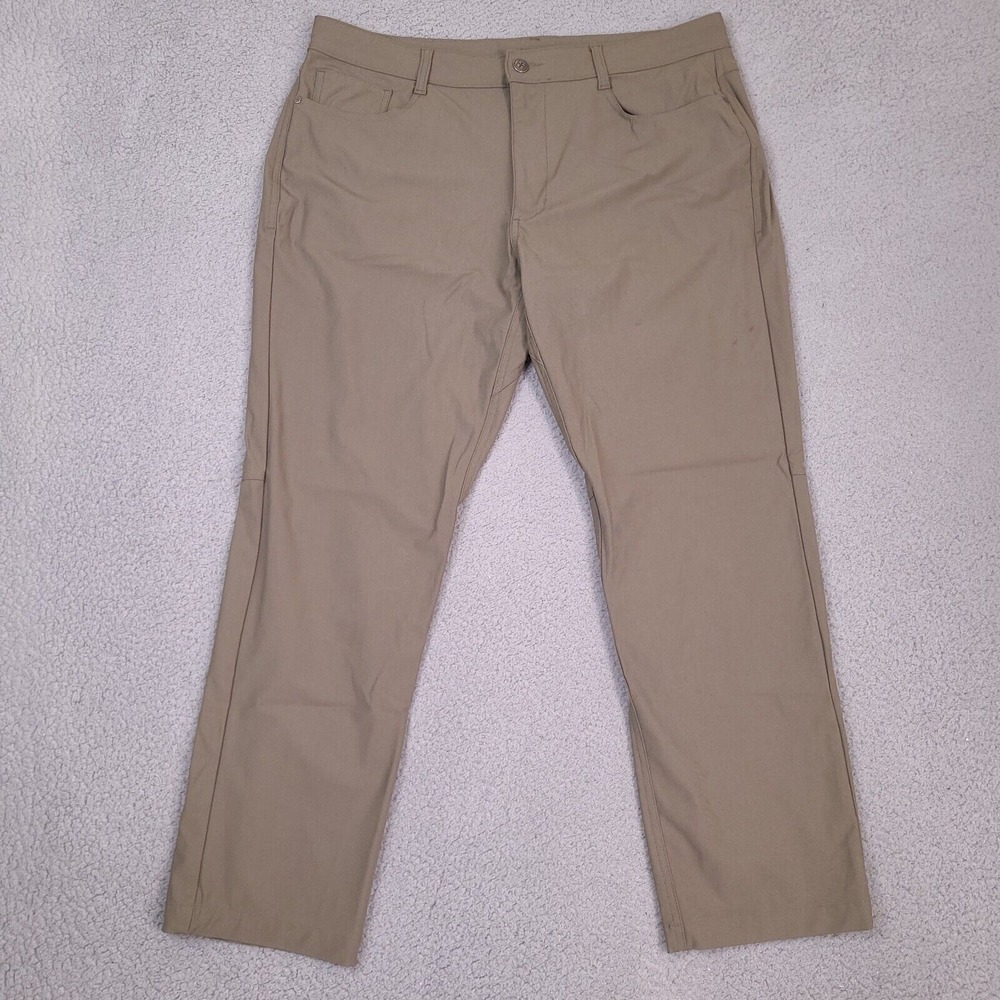 Swiss Tech Travel Pants Mens 38 x 29.5 Dove Brown Performance Hiking‎ Outdoor